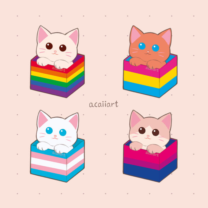 LGBTQ+ kitties 1